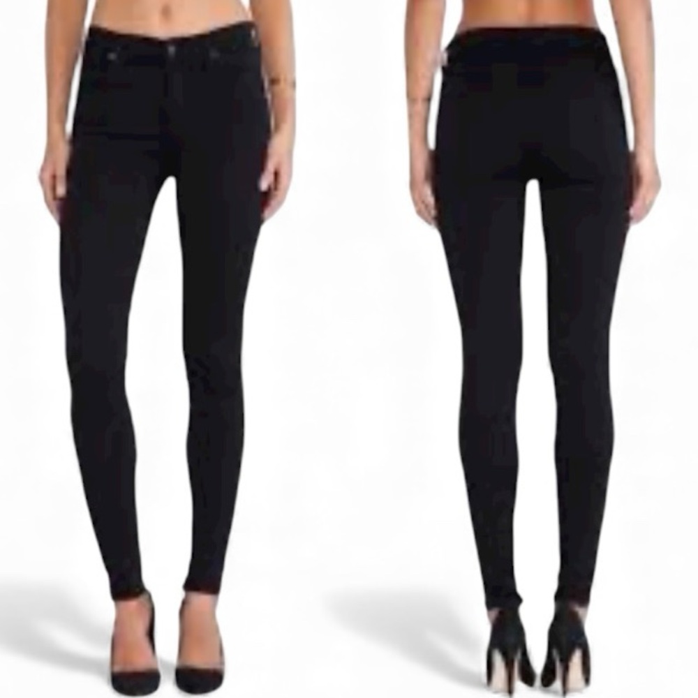 Agolde Filter Free Skinny Jeans Black Size 24